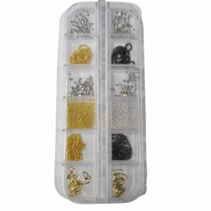 Estojo com 12 Cápsulas Pedraria Mix para Decoração de Unhas