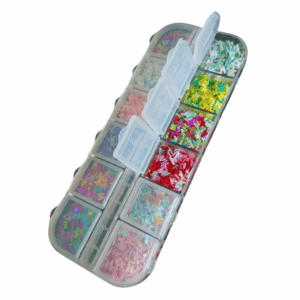 Estojo de Decoração para Unhas 12 Cápsulas Borboleta