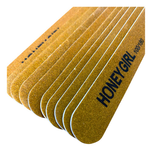 Kit 20 Lixas Slim 10 Retas 10 Boomerangue Honey Girl 100/180 - Imagem 4
