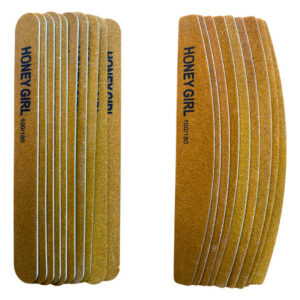 Kit 20 Lixas Slim 10 Retas 10 Boomerangue Honey Girl 100/180