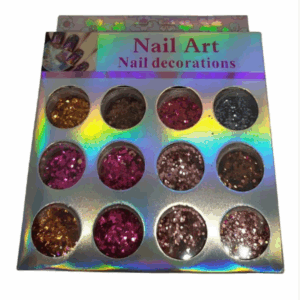 Estojo Glitter Nail decorations