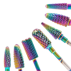 Broca Carboneto de Tungstênio Colorful Para Unhas