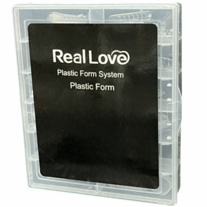 Molde F1 para Unhas De Gel Plastic Form Real Love 120Un