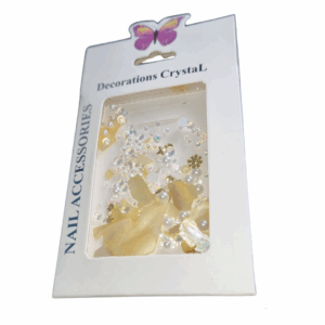 Cartela Decoraçao Para Unhas Madre Perolas e Pedraria