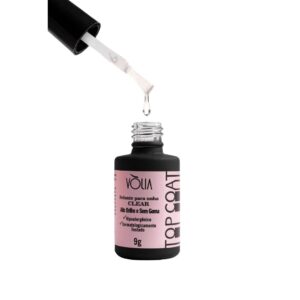 Kit Volia 2 Sachês Gel Base 12g Top Coat Selante Sem Goma 9g