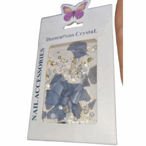 Cartela Decoraçao Para Unhas Madre Perolas e Pedraria