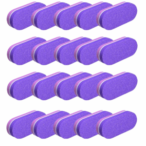 Kit Com 20 Mini Lixa Polidora 2 Lados