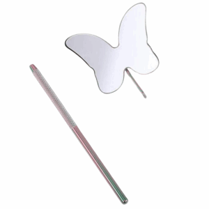 Espelho Borboleta de Precisão Para Cílios Inox