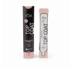 Kit Top Coat Vólia Clear Frasco E Sachê Alto Brilho Selante