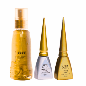 Prep, Base e Top Coat  Kit Uze Nails