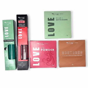Kit Maquiagem Facial com Gloss Presenteável