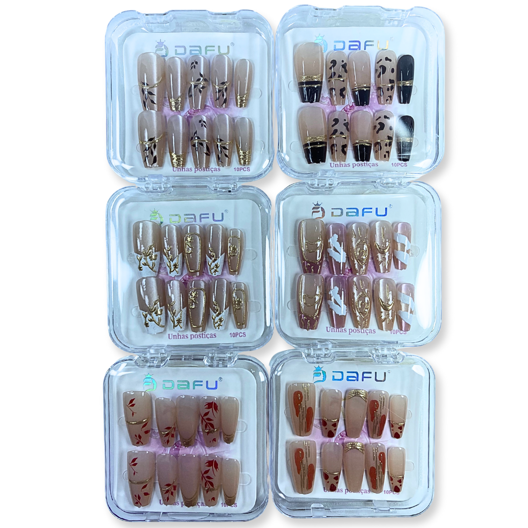 Unhas postiças Dafu 24pcs - Imagem 2