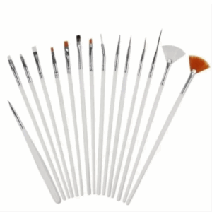 Kit 15 Pincéis Decoração Unhas