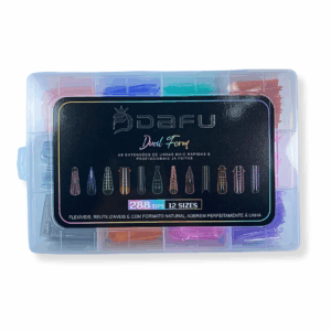 Molde F1 Dual Form Colorido 288 Tips Dafu 12 Tamanhos