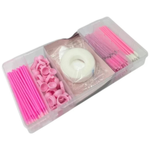 Kit Extensão De Cílios Estojo Case Organizador 5 Divisórias