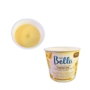 Kit 2 Ceras Microondas DepilBella Cremosa Chocolate Branco e Ameixa 100g