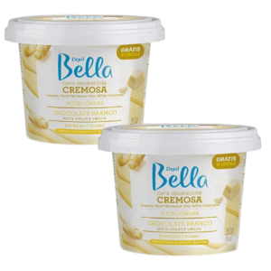 2 Ceras Depilatória Choco Branco Depil Bella 200g cada