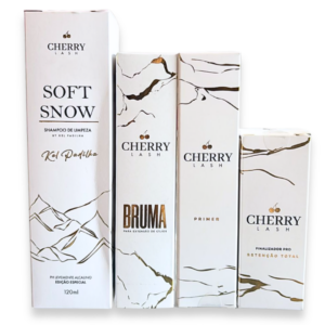 Kit Cherry Lash Bruma 90ml Soft Snow Primer e Finalizador
