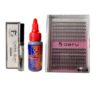 Kit Completo Alongamento de Cílios Tufinho e Cola Fria