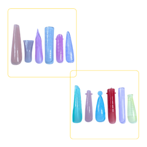 Molde F1 Helen Color Poly Gel Nail Forms 144Pcs Colorido