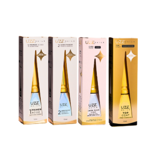 Capa Base, Top Coat, Primer e Adesivador Kit Uze Nails
