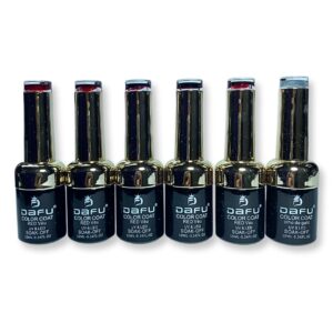 Kit 6 Esmaltes UV/Led Dafu 5 Red Véu e 1 Olho de Gato
