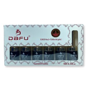 Kit 6 Esmaltes UV/Led Dafu 5 Red Véu e 1 Olho de Gato