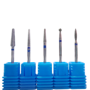 Brocas Diamantadas Para Unhas e Nail Designers Base Azul