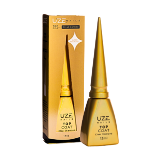 3 Pincéis Profissionais e Top Coat Kit Uze Nails