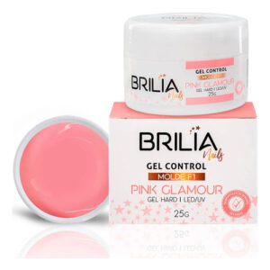 Brilia Nails Gel Control Pink Glamour Molde F1 25g