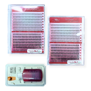 Kit 2 Cílios Fadvan 10P20P 0.07D 9-14mix Com Cola Ardell