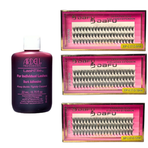 Kit Cílios Tufinho Ardel e Cílios Tufinho 8mm 10mm e 12mm