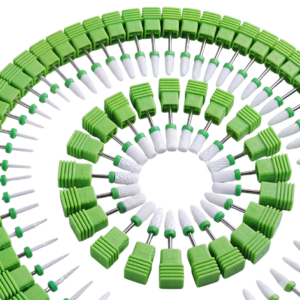 Brocas de Ceramica Para Unhas e Nail Deigners Base Verde