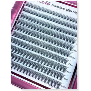 Kit 2 Cílios Real Love 20P 0.10D 9-14mix