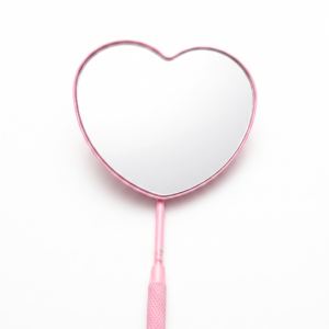 Espelho Forma Coração para Cílios