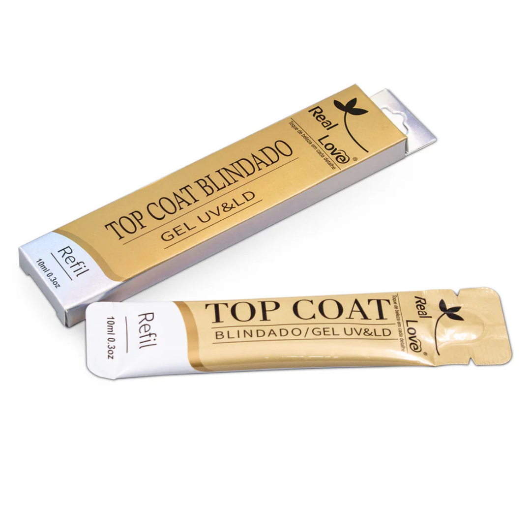 Kit Sachês Base em Gel Top Coat E 2 Géis Nude 4 Real Love - Imagem 4