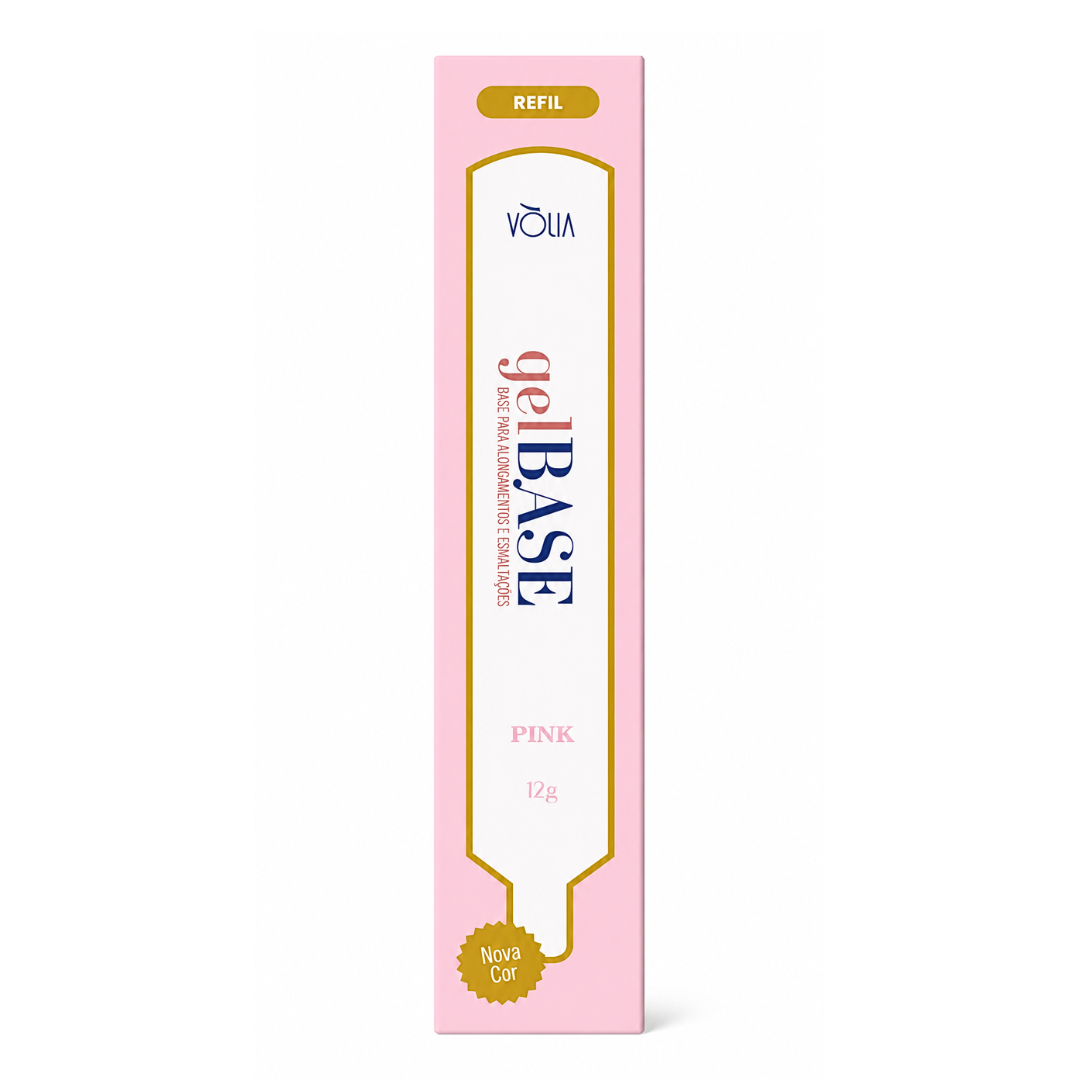 Gel Base Pink Sachê Vólia 12g Embalagem Econômica