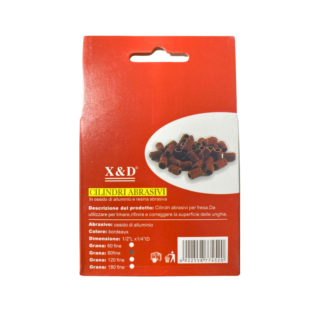 Refil Mini Lixa Motor D&Z 100Un Cilindri Abrasivi - Imagem 3