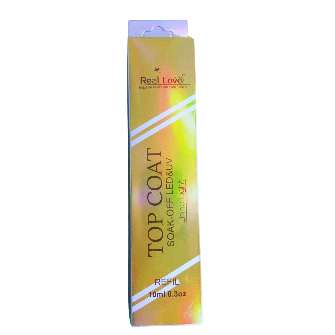 Top Coat Refil Economico Linha Light 10ml - Real Love - Imagem 2