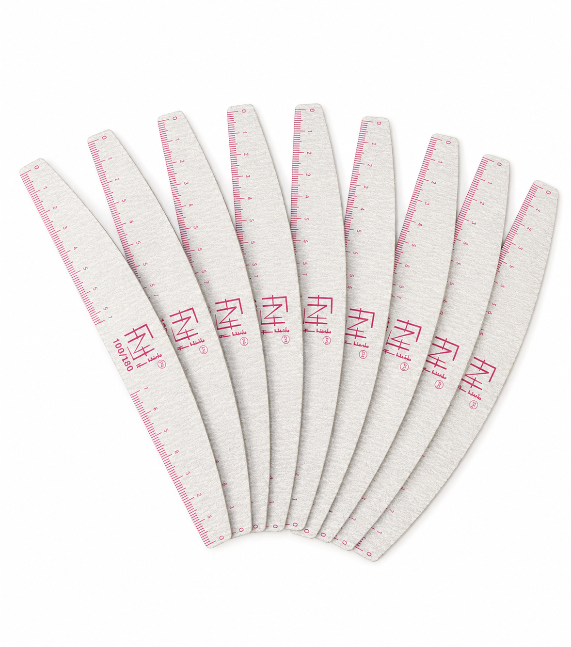 Kit 20 Lixas Boomerangue 100/180 Fan Nails