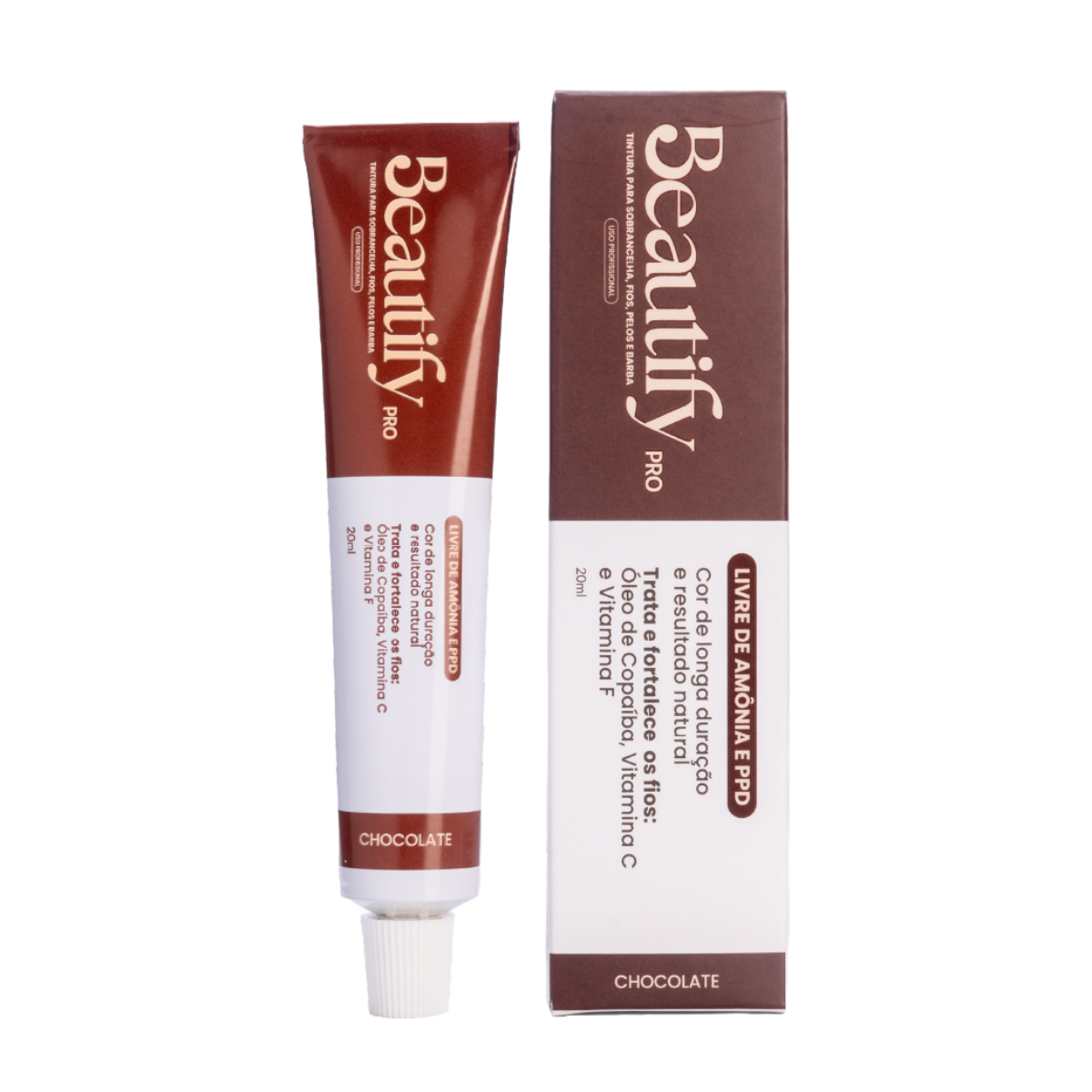 Tintura Para Sobrancelha Fios e Barba Beautify PRO 20ml - Imagem 4