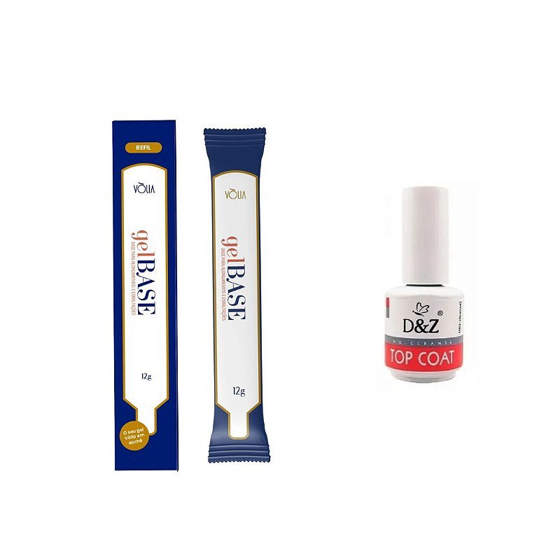 Sachê Gel Base Volia Com Top Coat D&Z - Imagem 4