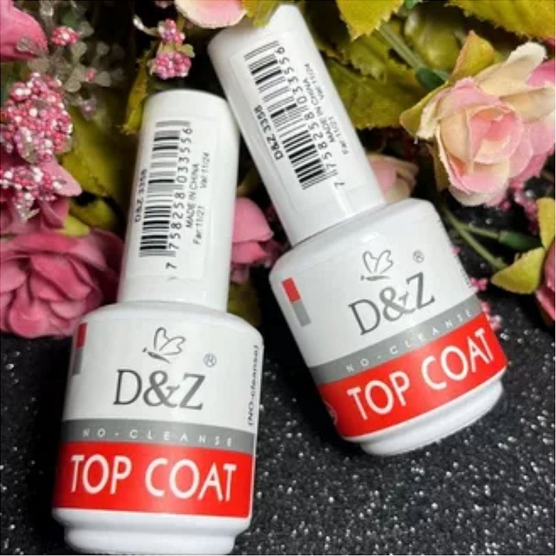 Kit 2 Top Coat Selante D&z Branquinho Do Poder Brilho Dz - Imagem 7