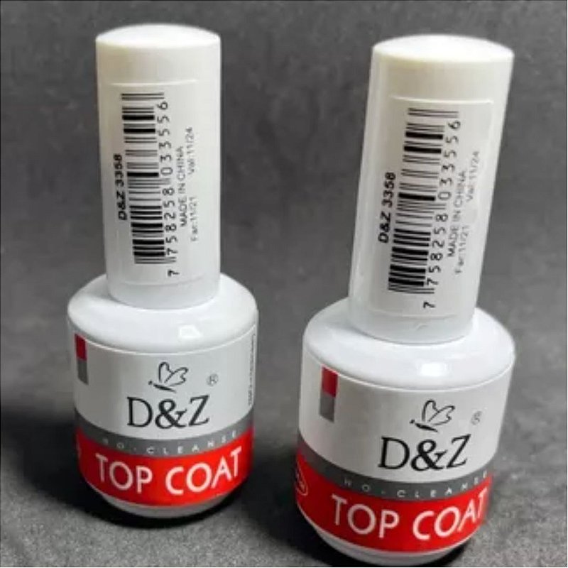 Kit 2 Top Coat Selante D&z Branquinho Do Poder Brilho Dz - Imagem 6