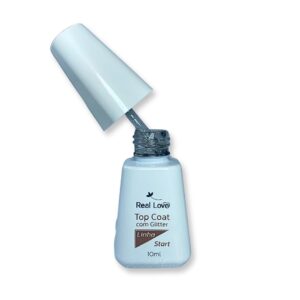 Top Coat com Glitter Real Love Linha Start 10ml