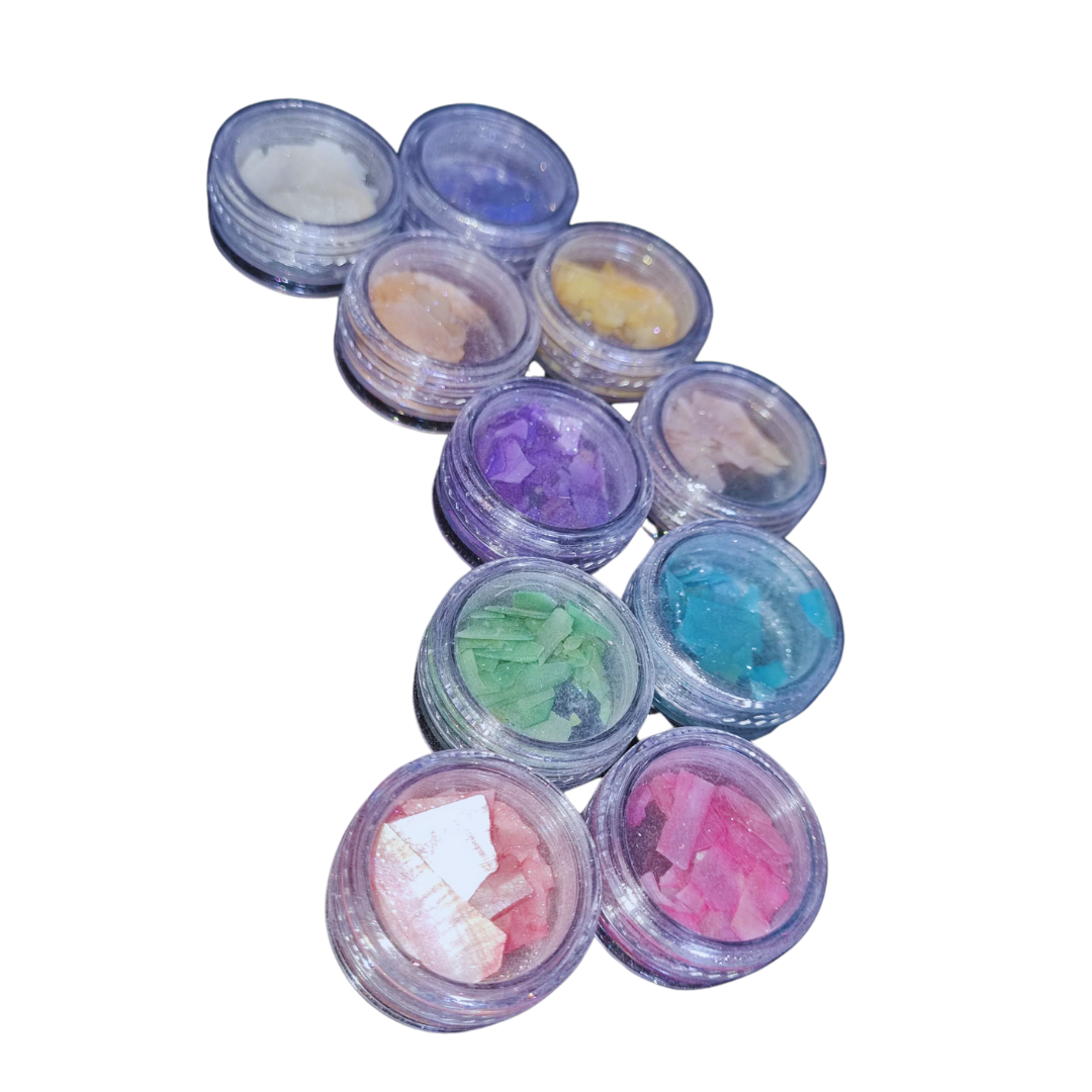 Kit Madre Pérolas Com Glitter Asa de Borboleta 10 Unidades - Imagem 3