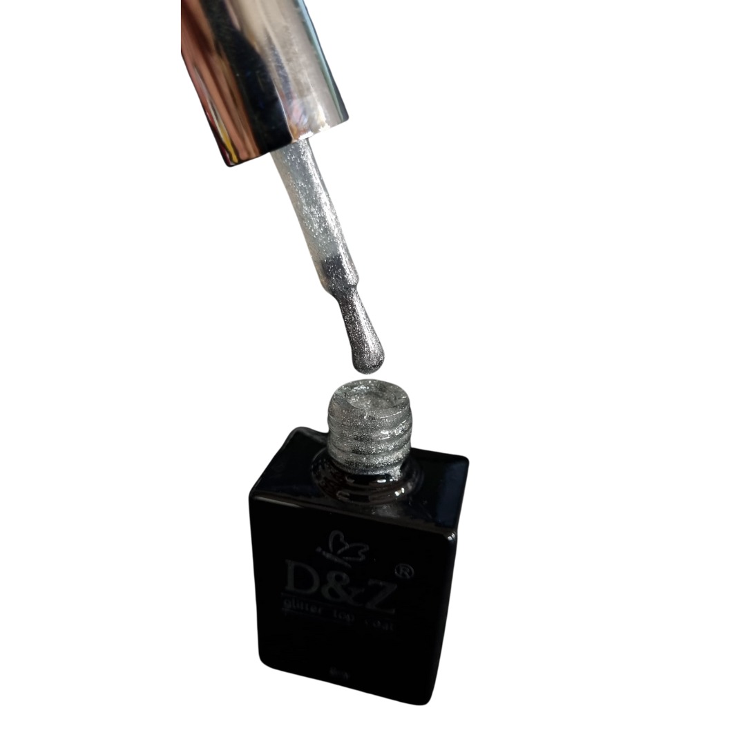 Top Coat Glitter D&Z 8ml - Imagem 2