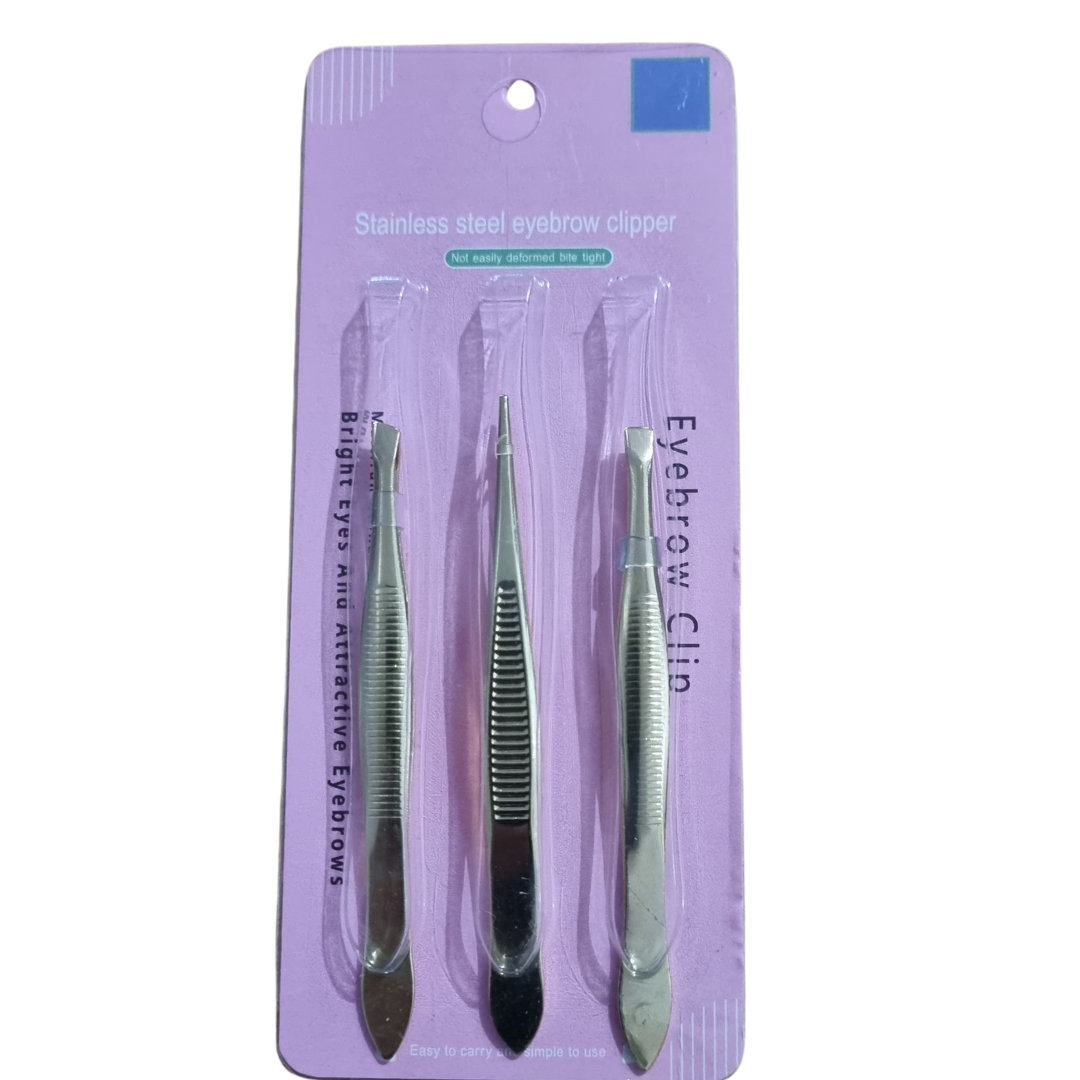 Kit Pinças Gold Para Sobrancelhas Beauty Tools