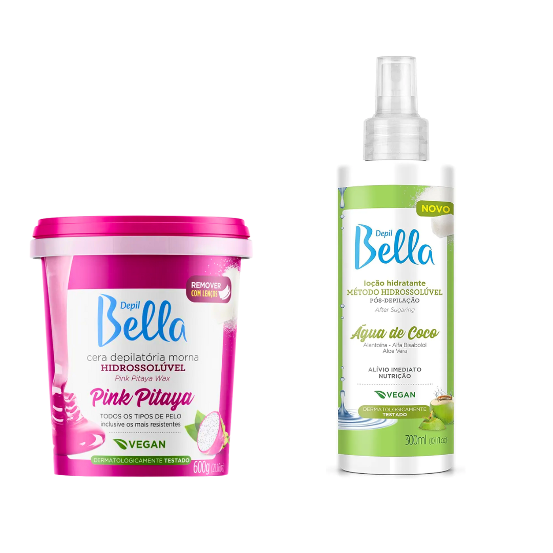 Kit Depilação Hidrossolúvel Pitaya Com Lenço Falso e Loção - Imagem 2