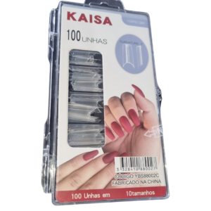 Unhas Postiças Realistas Bailarina Tips Kaisa 100 Unidades